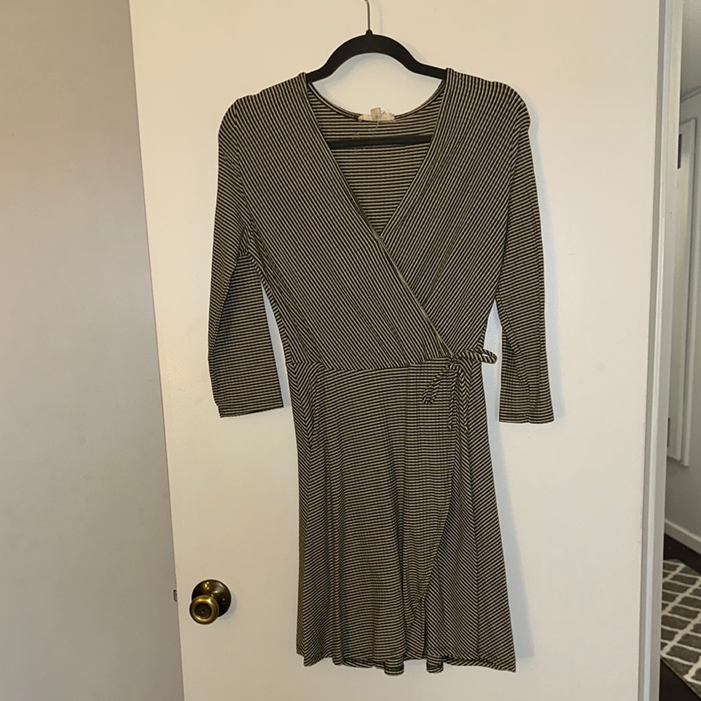 Striped Wrap Dress